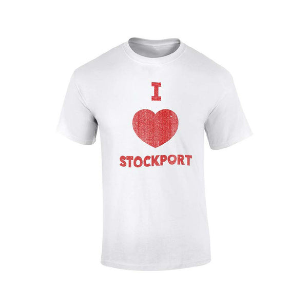 I HEART STOCKPORT WHITE T-SHIRT